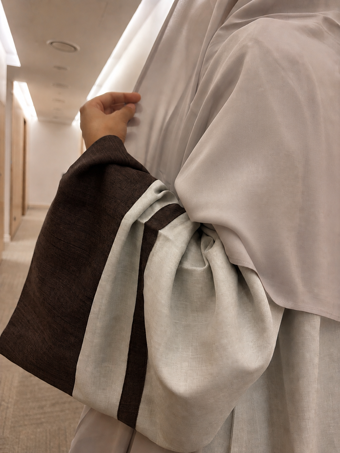 KIMONO EN LIN & VOILE